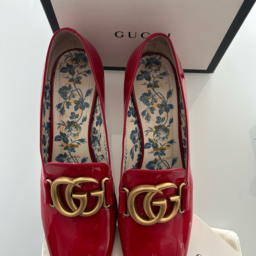 Gucci Vernice Crystal Red View 6